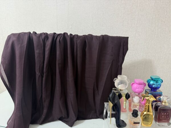 Pure Cotton Scarf-Chocolate Brown